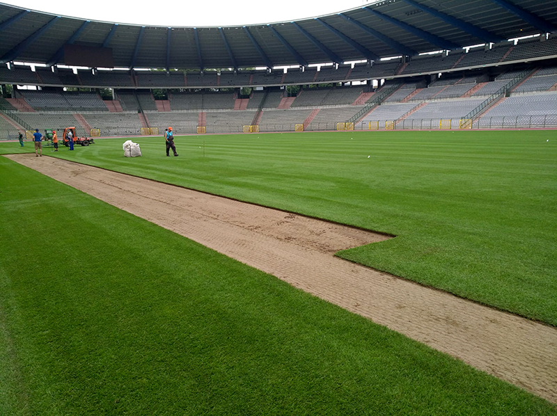 Koning Boudewijnstadion krijgt nieuwe grasmat na Rammstein concert juli 2019